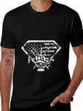 Firefighter Shield Graphic T-Shirt - Black