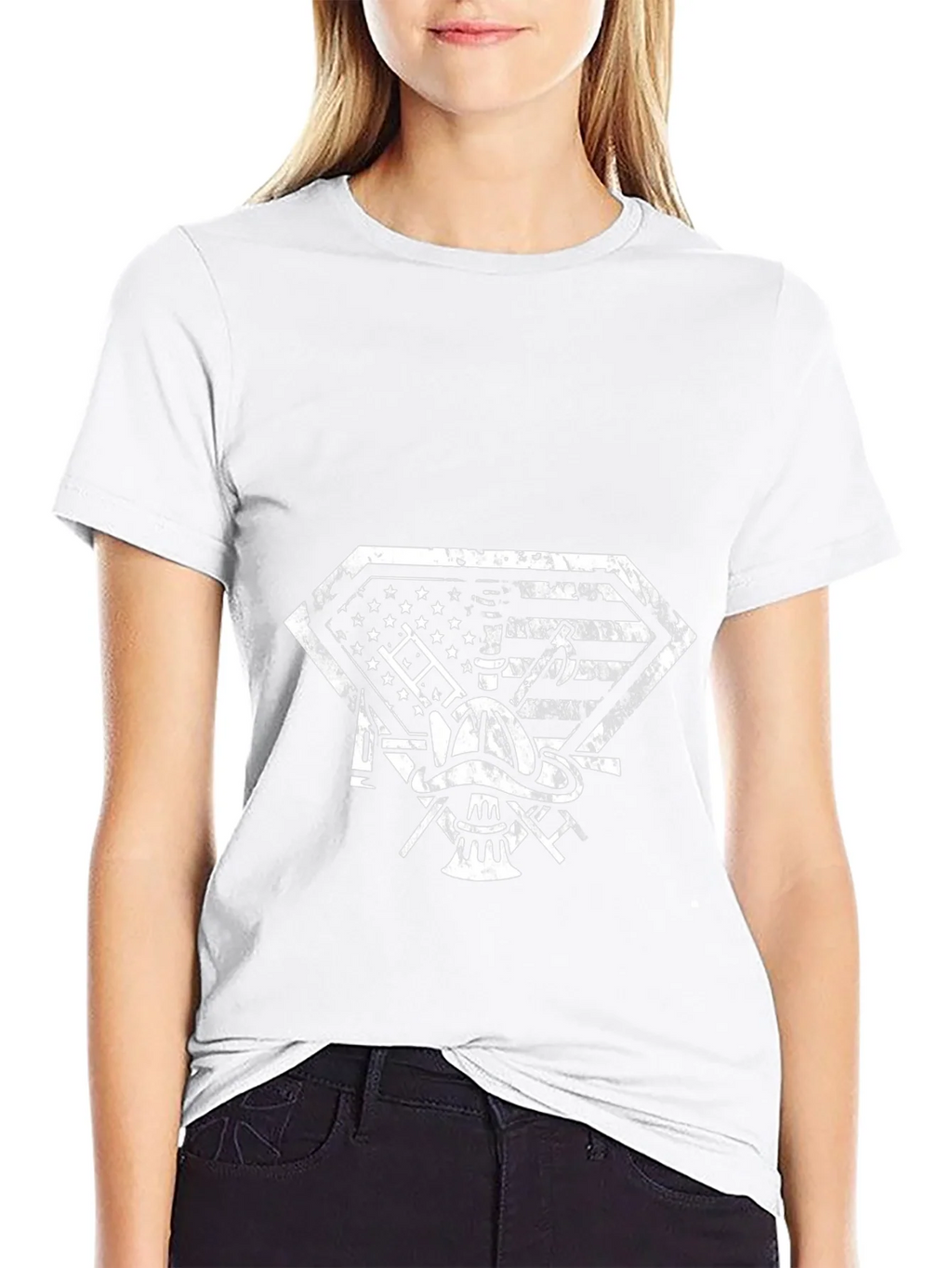 Firefighter Shield Graphic T-Shirt - Black