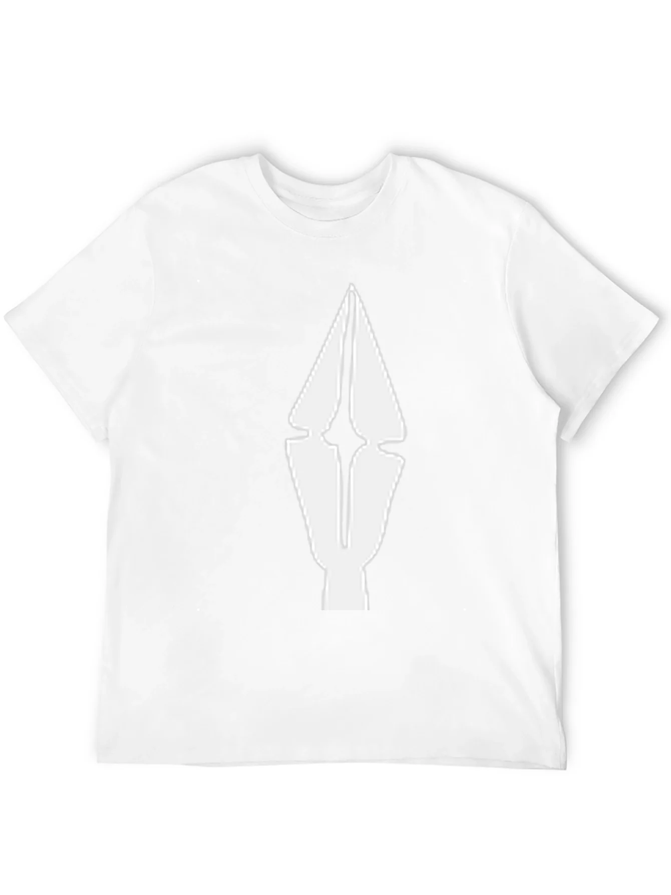 Abstract Arrow Graphic Tee - Black Cotton Comfort