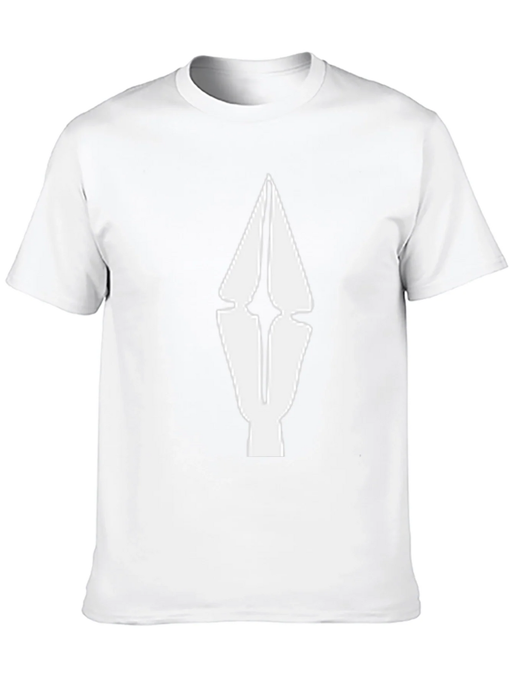 Abstract Arrow Graphic Tee - Black Cotton Comfort