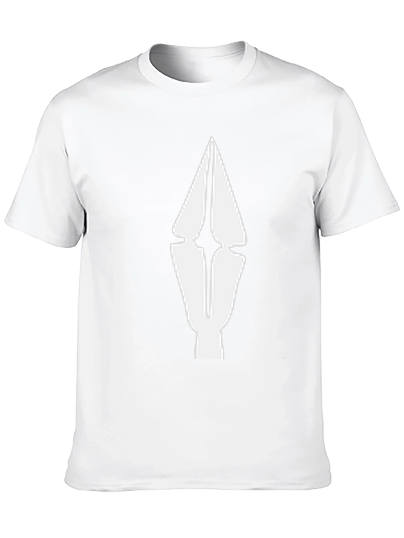 Abstract Arrow Graphic Tee - Black Cotton Comfort