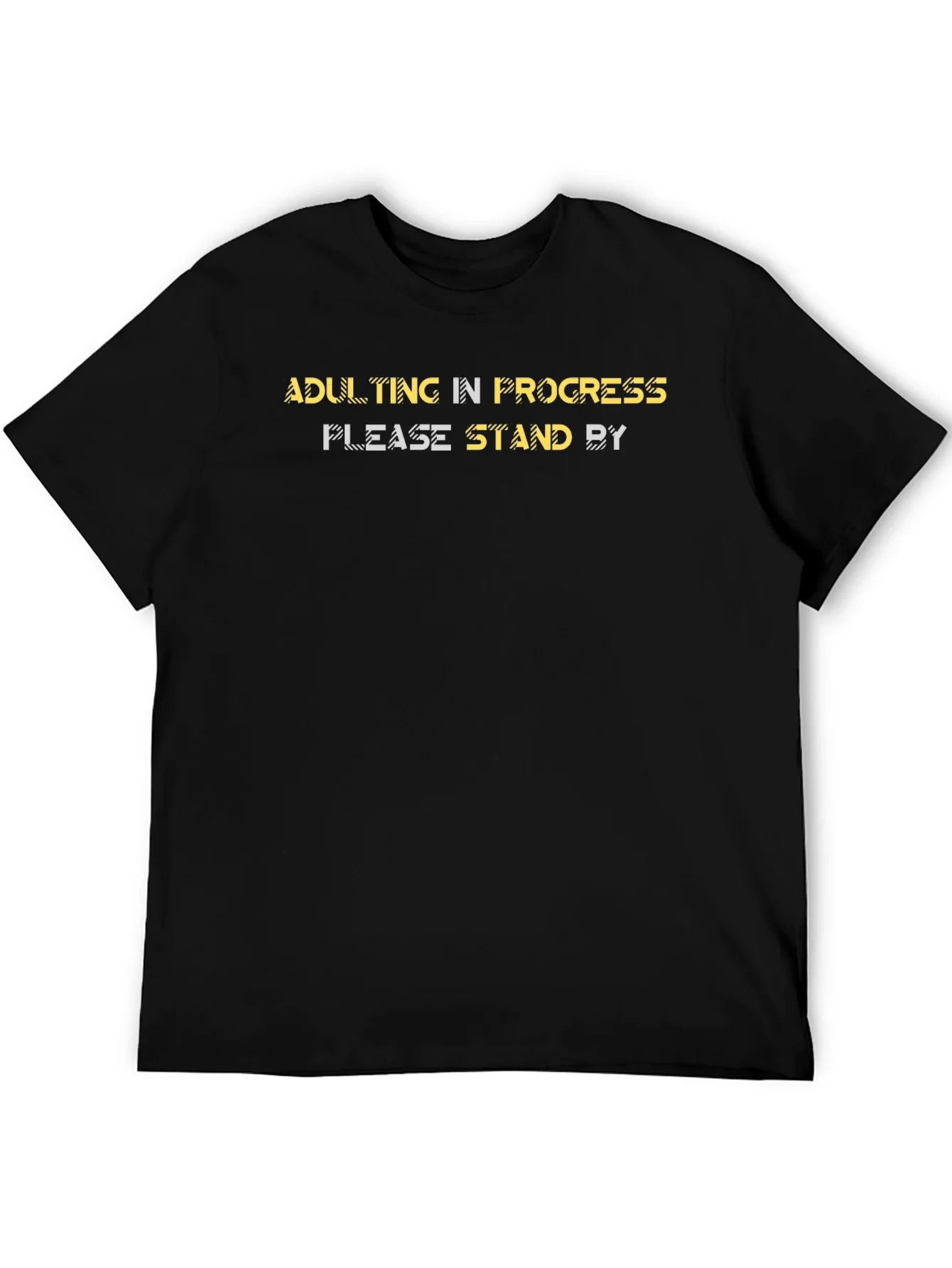 Adulting In Progress Black Graphic Tee