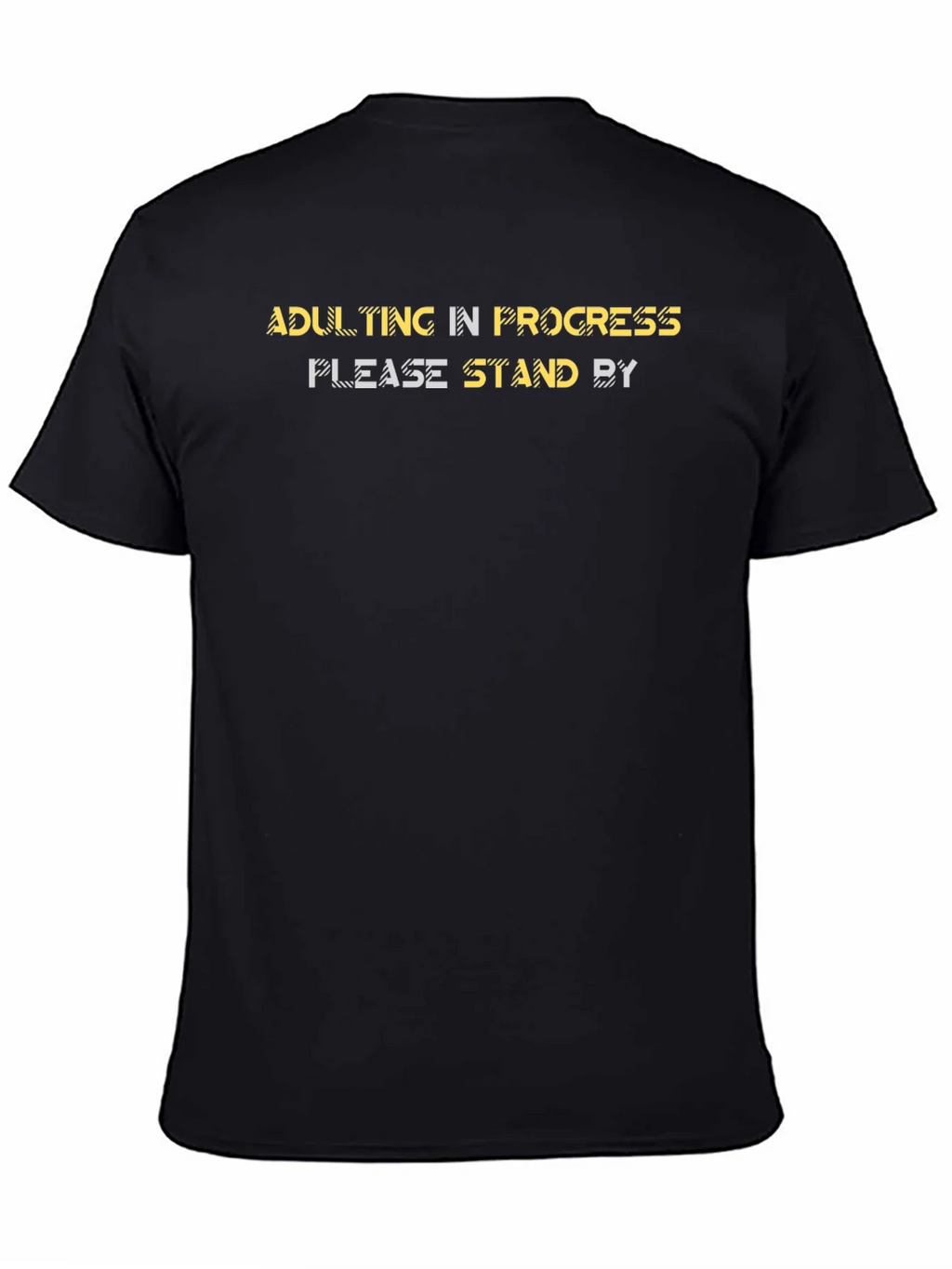 Adulting In Progress Black Graphic Tee