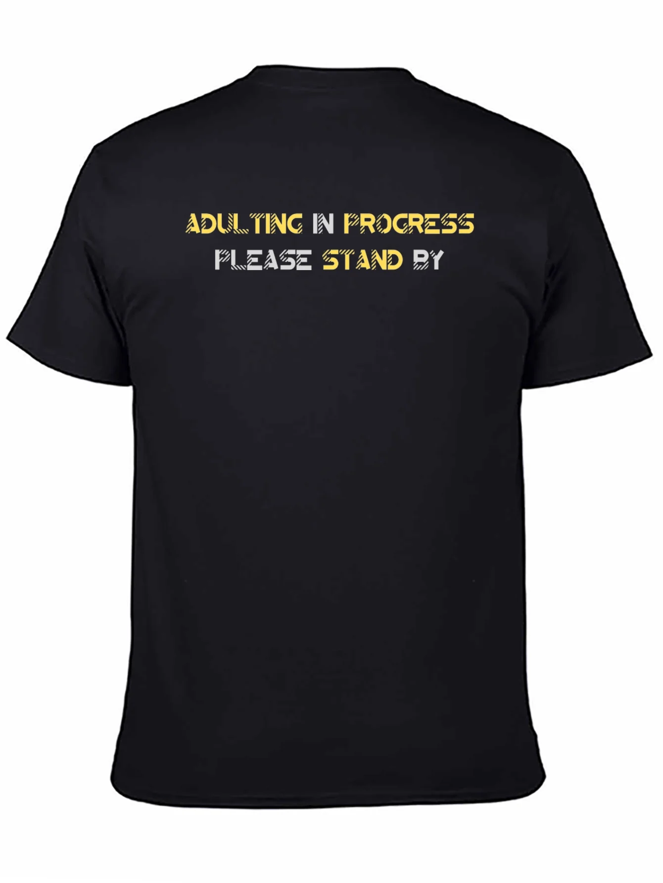 Adulting In Progress Black Graphic Tee