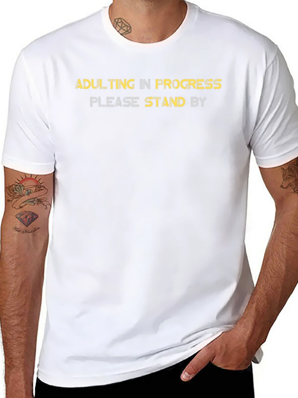Adulting In Progress Black Graphic Tee