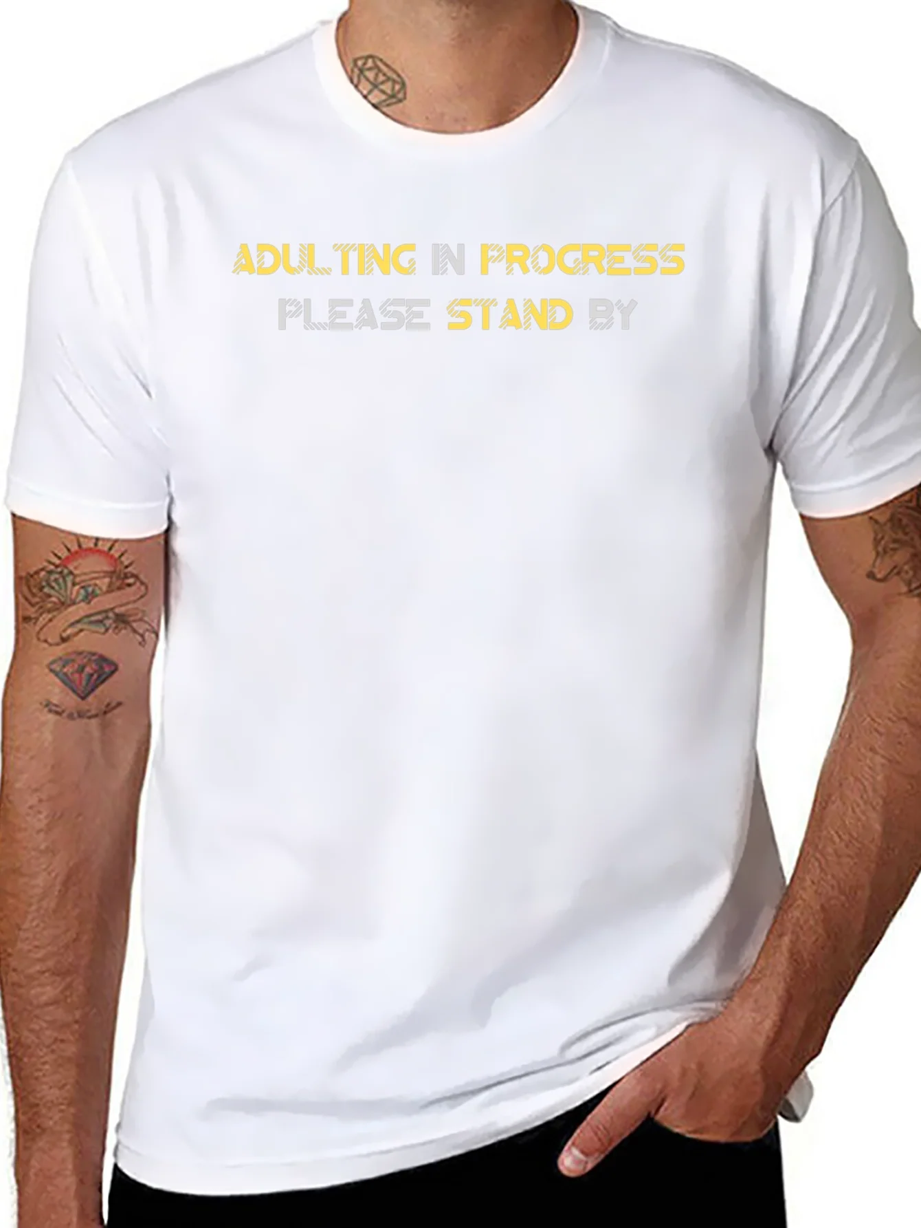 Adulting In Progress Black Graphic Tee