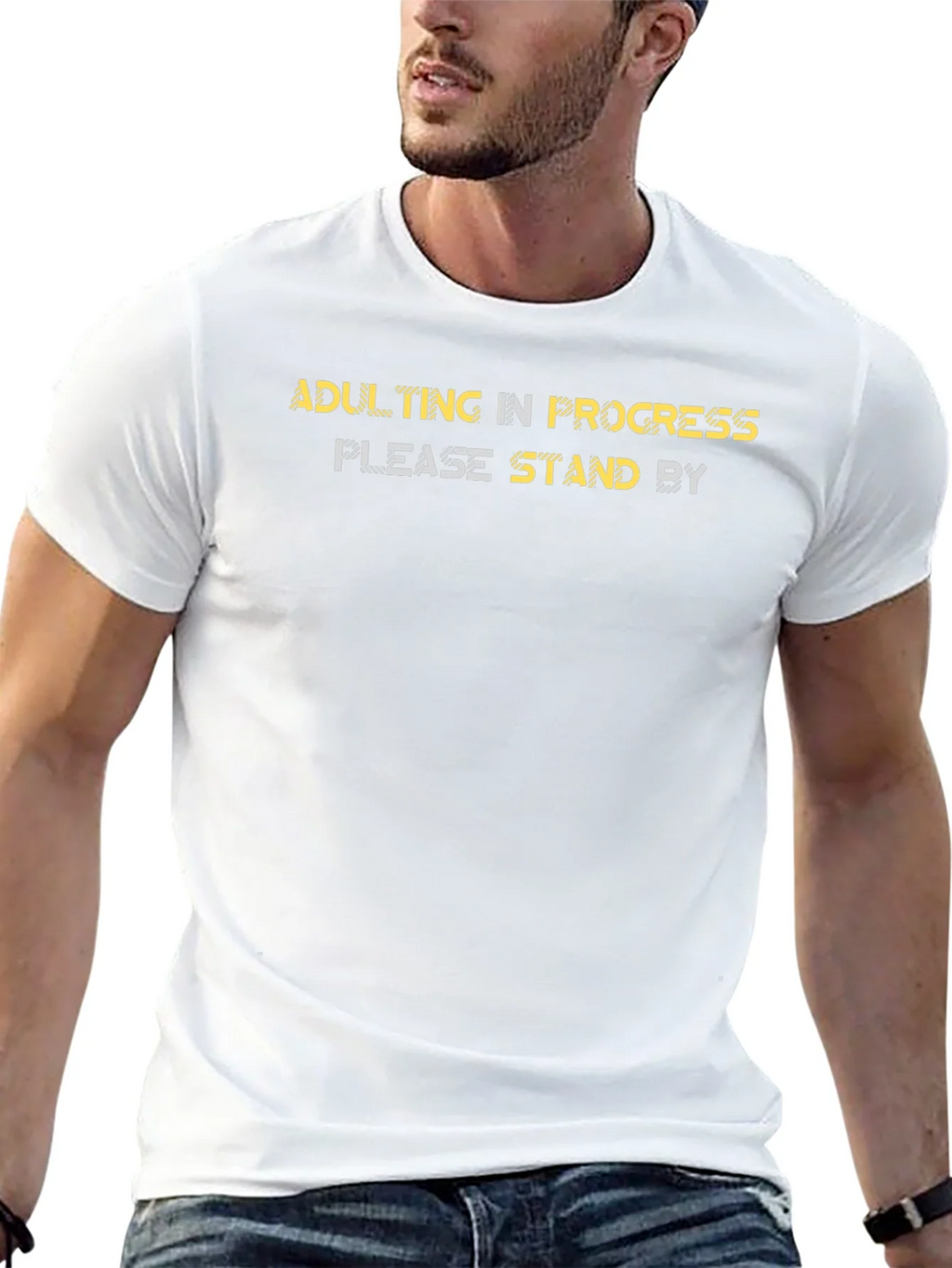 Adulting In Progress Black Graphic Tee