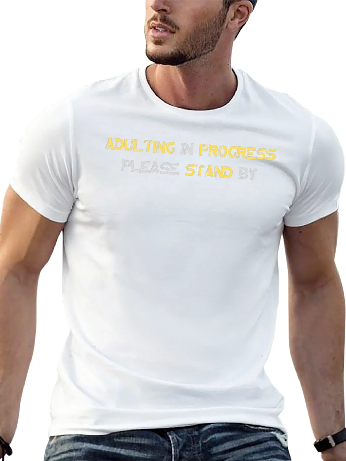 Adulting In Progress Black Graphic Tee