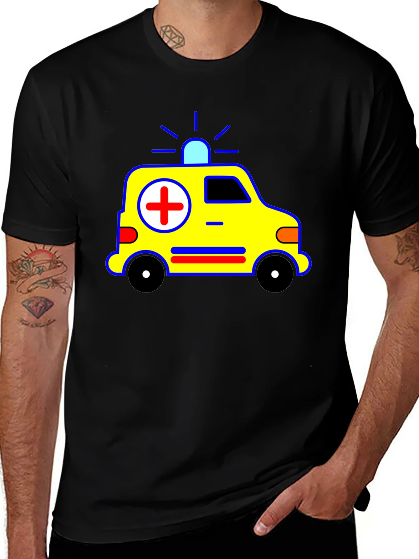 Ambulance Graphic Tee - Emergency Responder T-Shirt