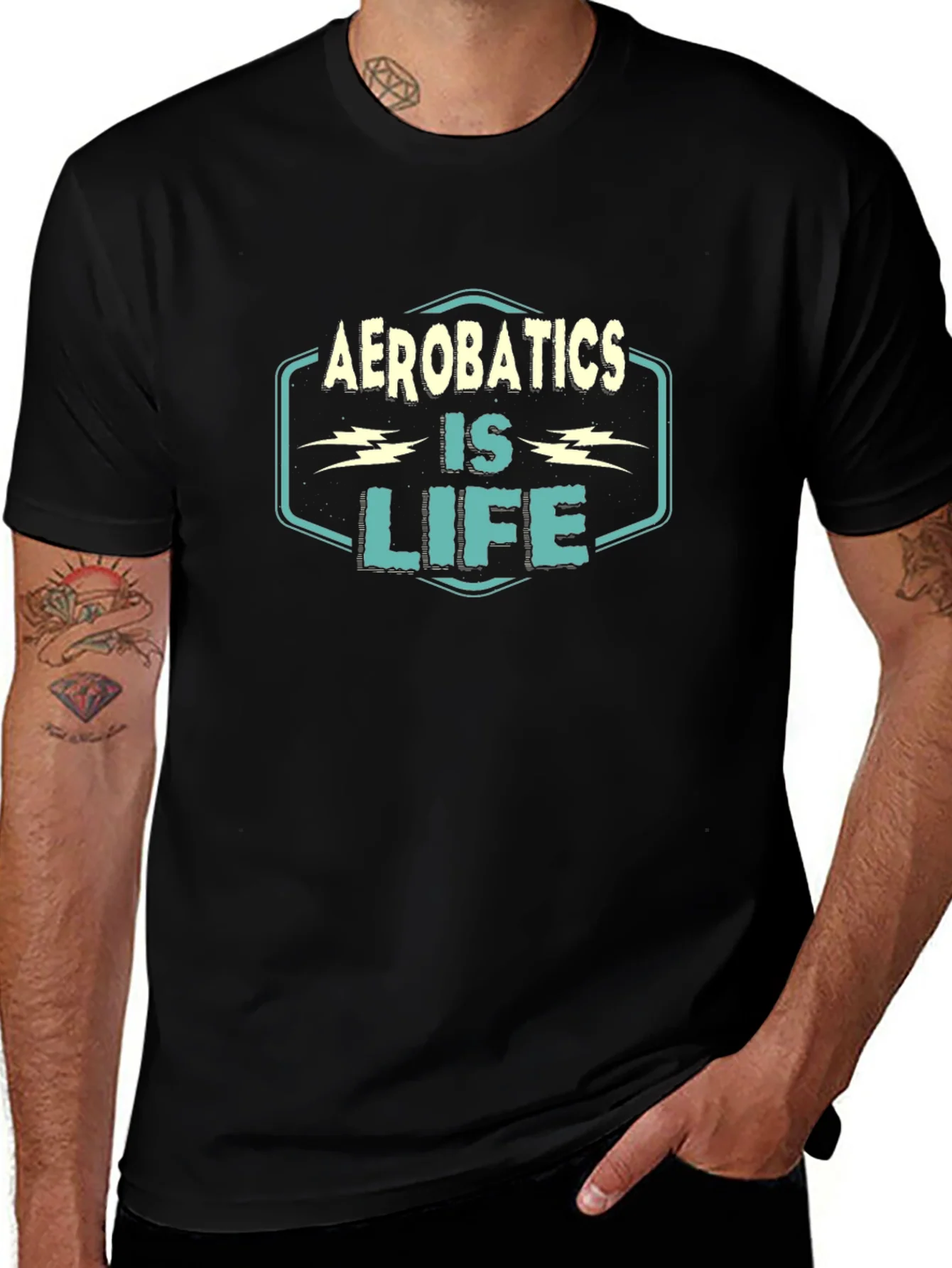 Aerobatics is Life T-Shirt - Black Graphic Tee