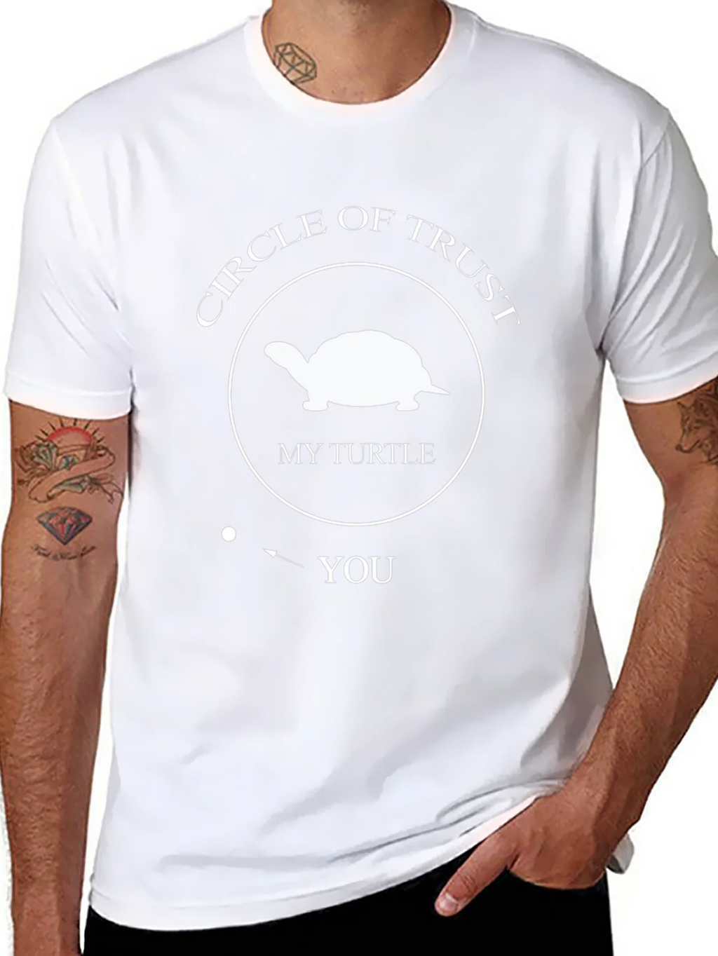 Circle of Trust Turtle Graphic Tee - Black
