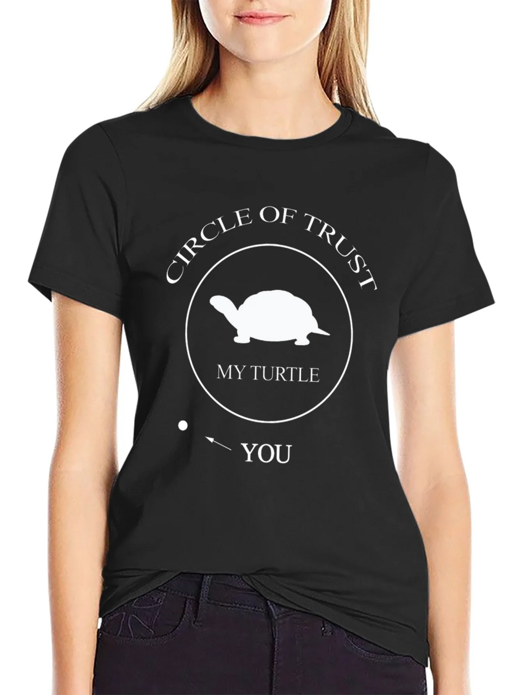 Circle of Trust Turtle Graphic Tee - Black