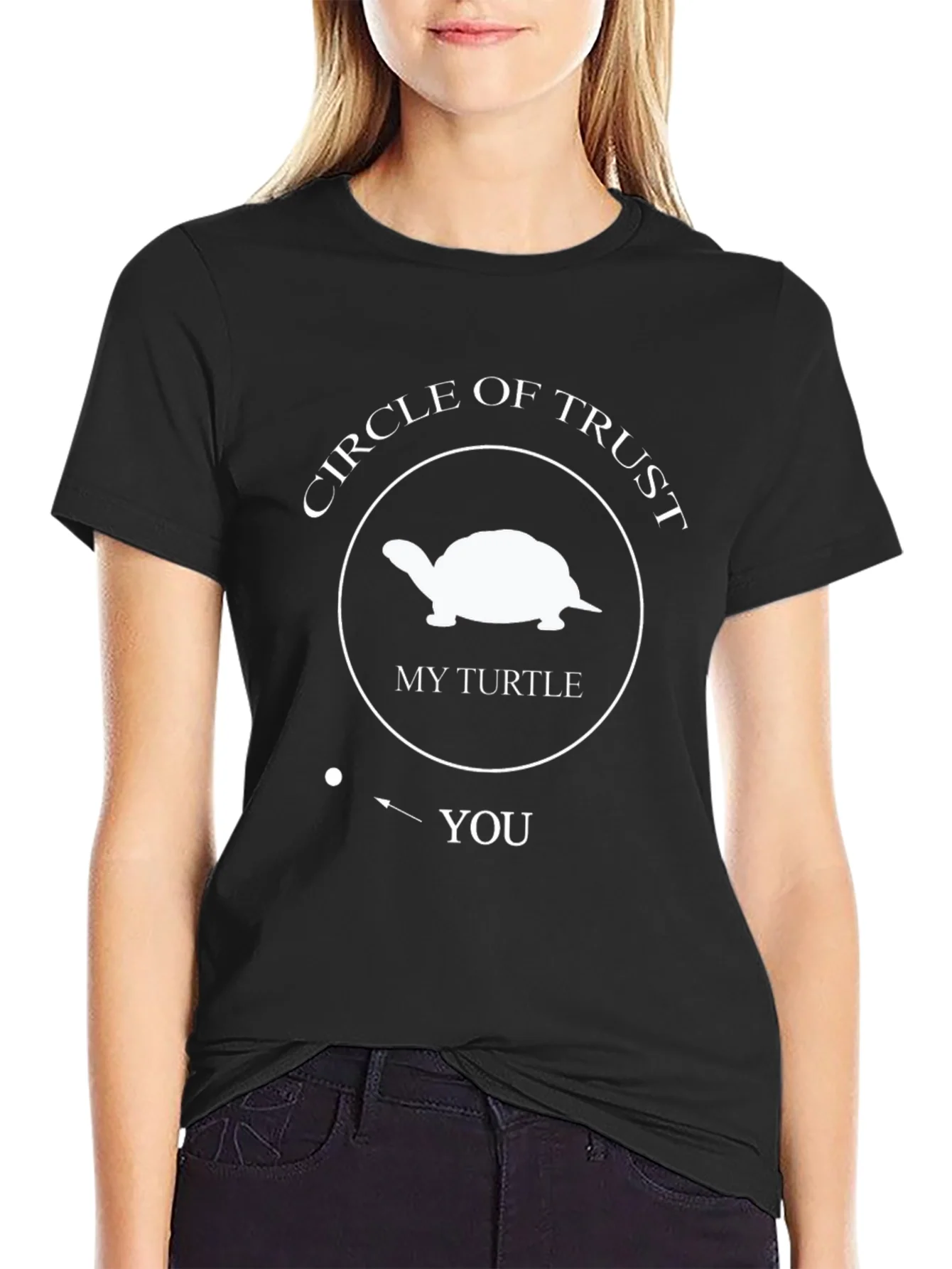 Circle of Trust Turtle Graphic Tee - Black