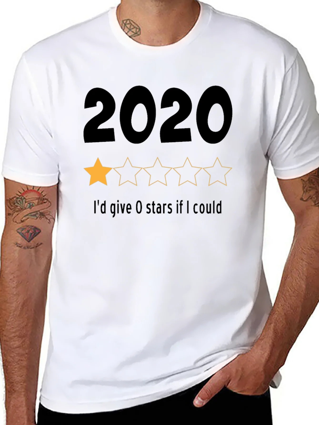 2020 One-Star Rating Graphic T-Shirt