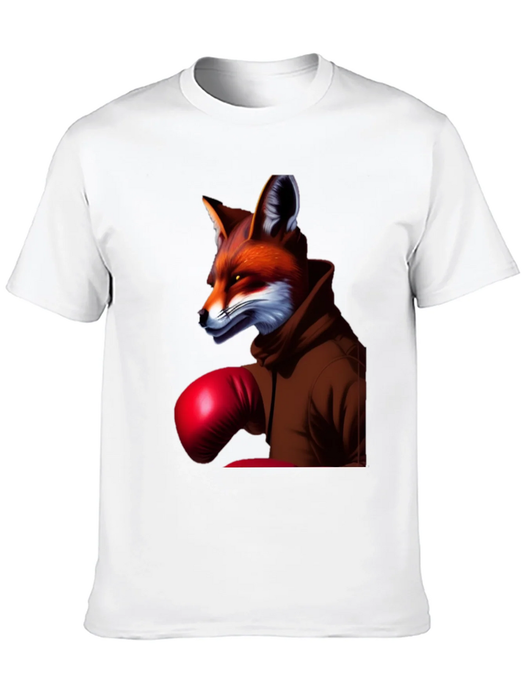 Fox Boxer Graphic Tee - Unique Animal Design T-Shirt