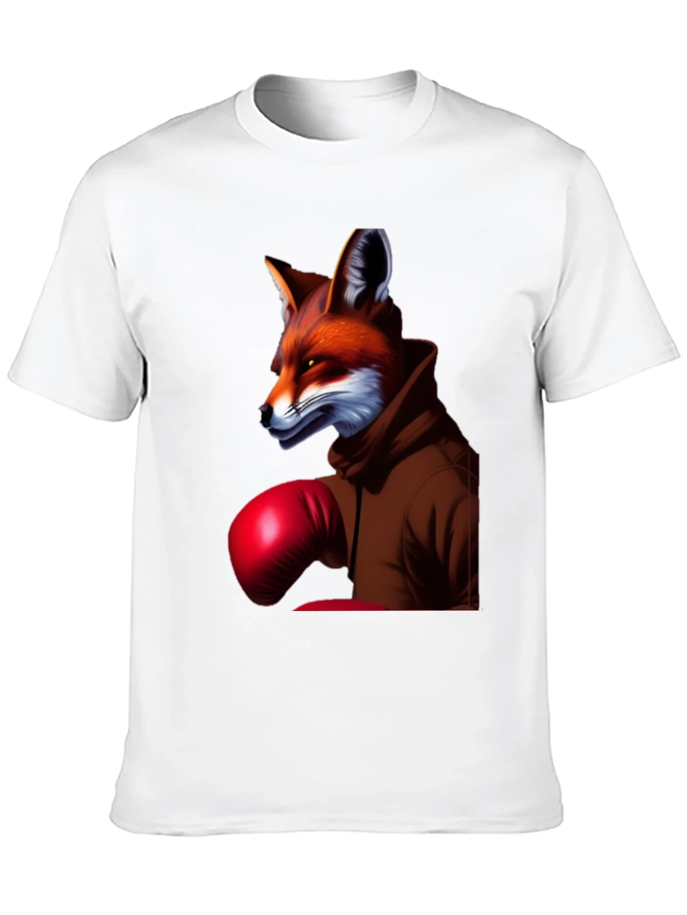 Fox Boxer Graphic Tee - Unique Animal Design T-Shirt