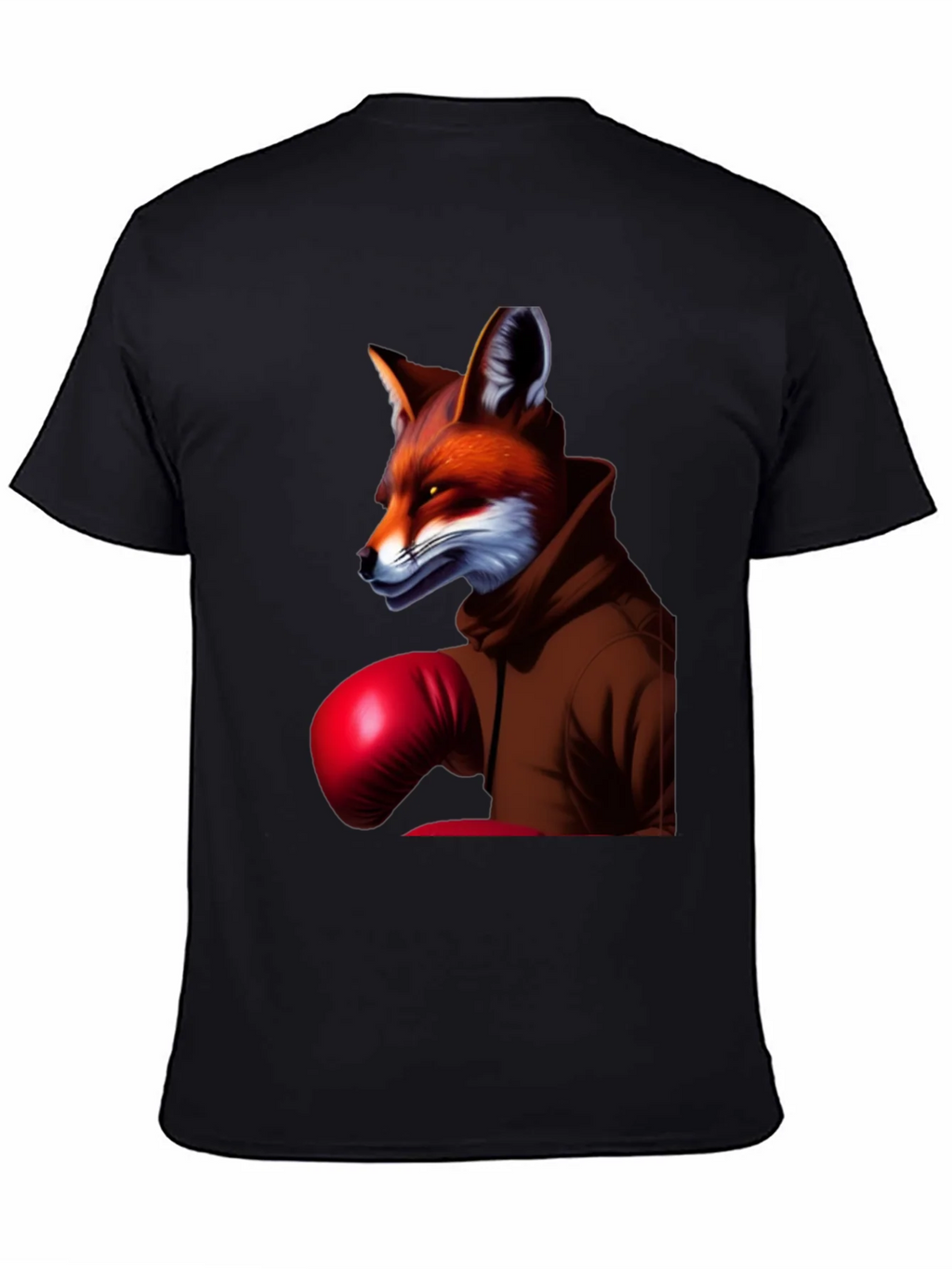 Fox Boxer Graphic Tee - Unique Animal Design T-Shirt