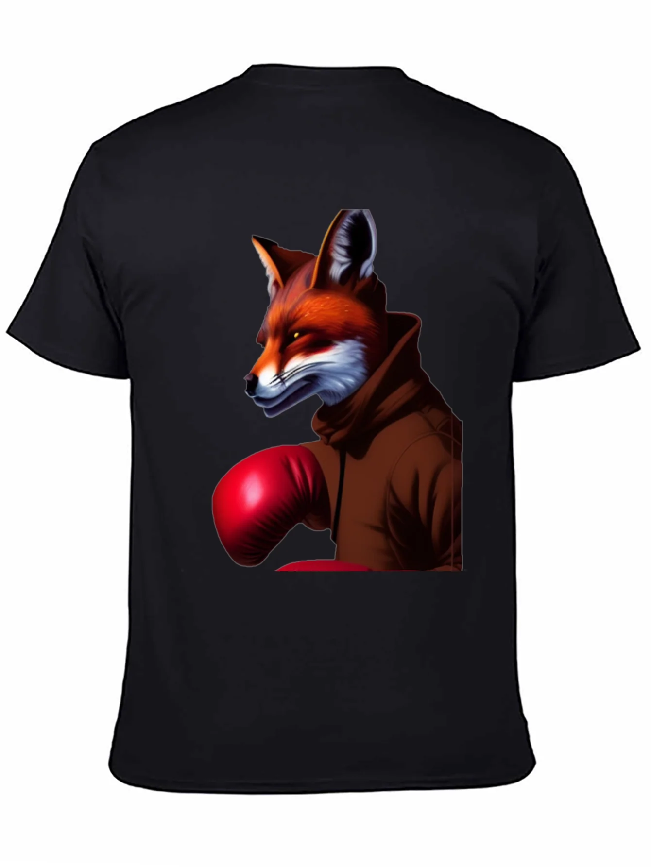 Fox Boxer Graphic Tee - Unique Animal Design T-Shirt