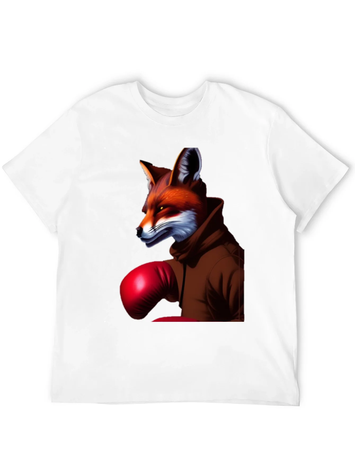 Fox Boxer Graphic Tee - Unique Animal Design T-Shirt