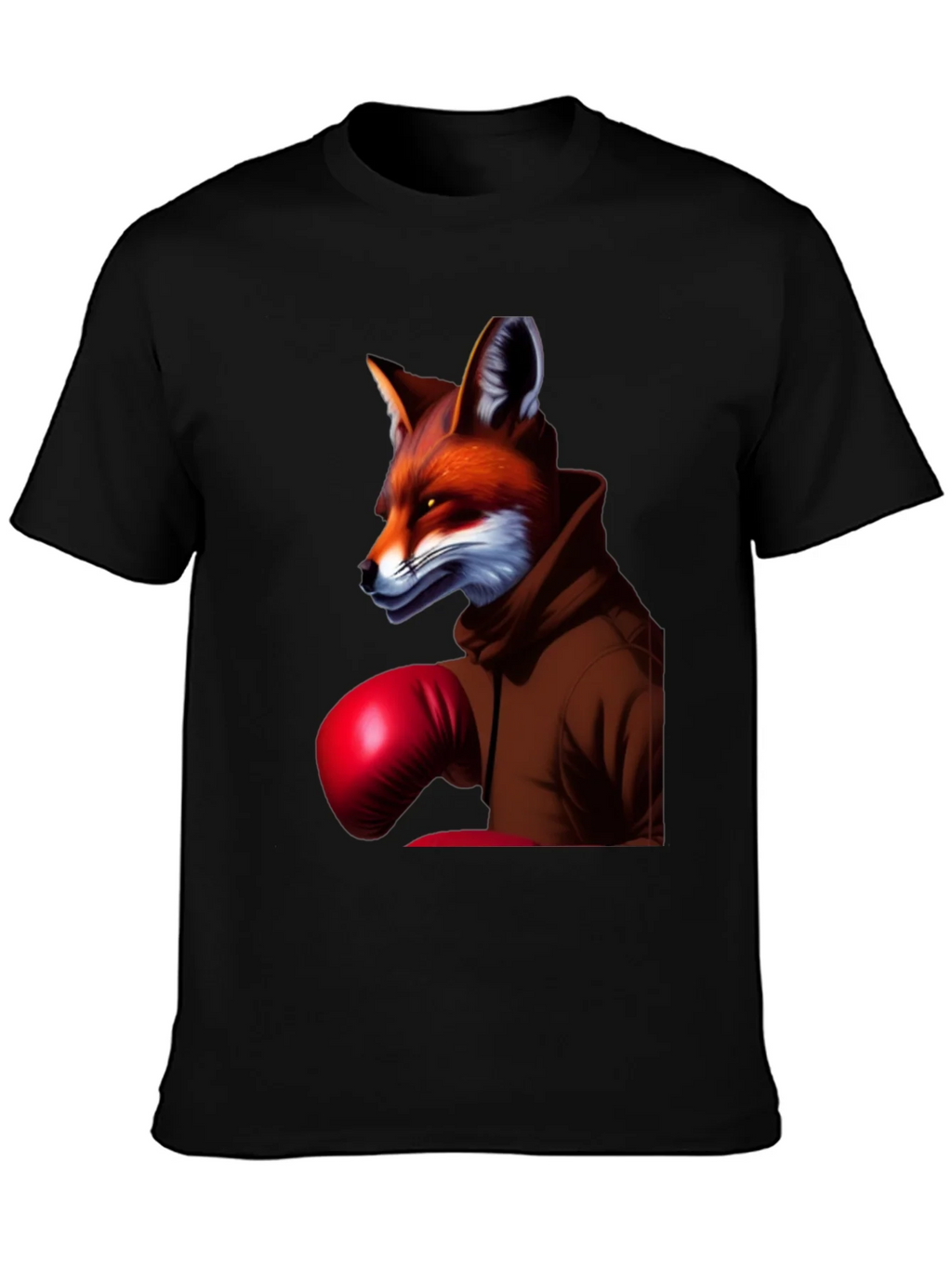 Fox Boxer Graphic Tee - Unique Animal Design T-Shirt