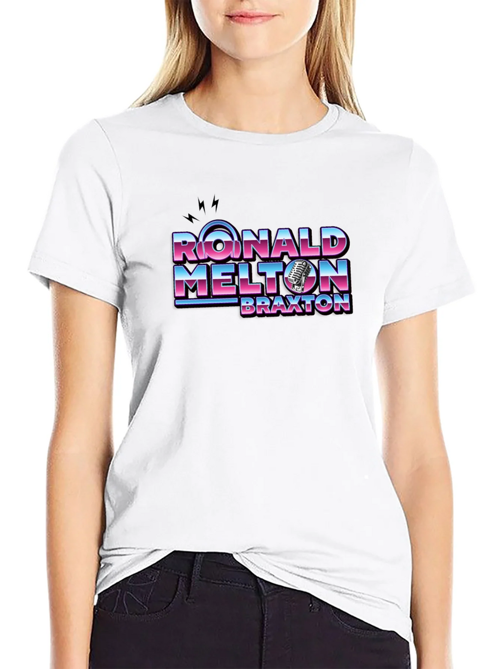 Ronald Melton Braxton Retro Black T-Shirt