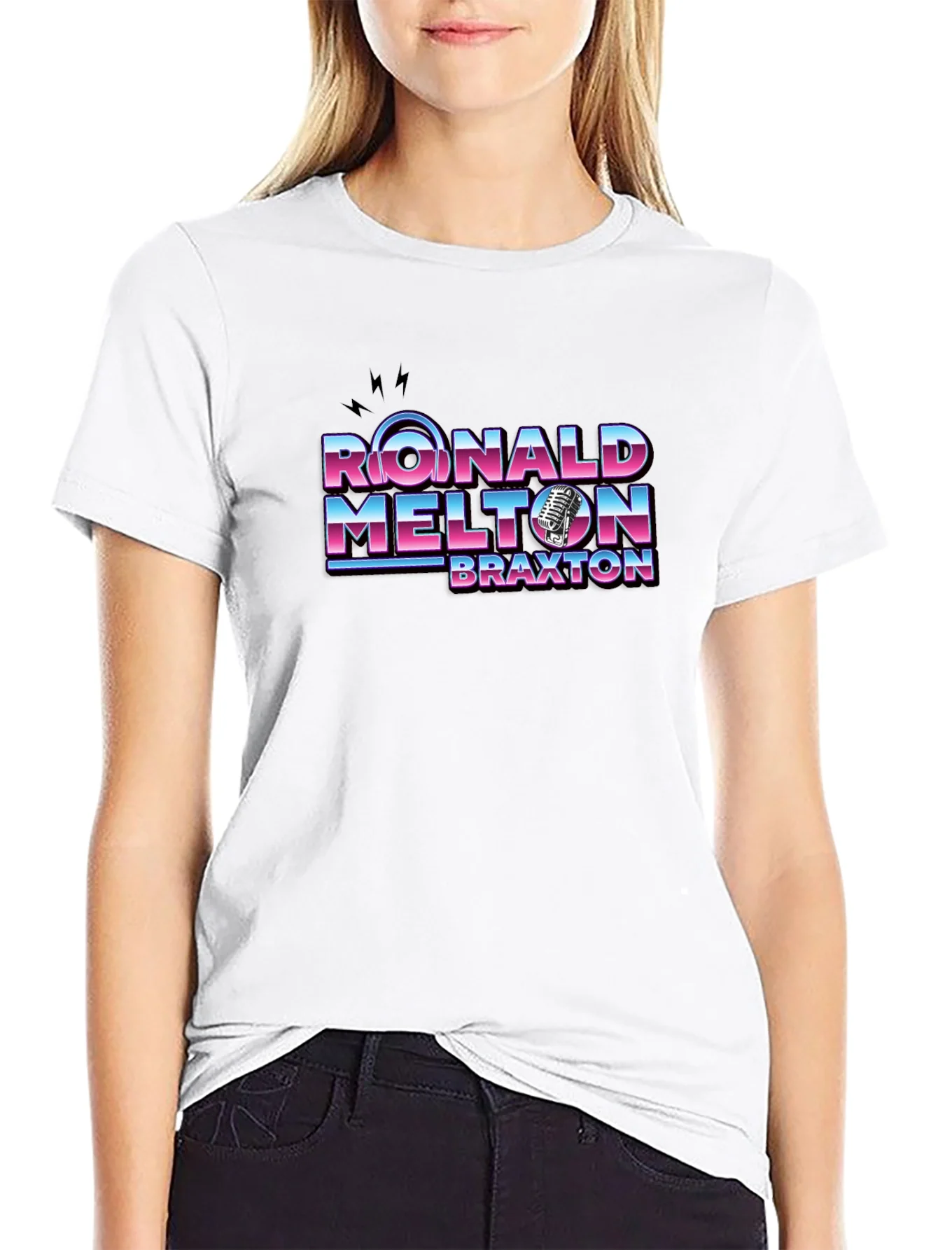 Ronald Melton Braxton Retro Black T-Shirt