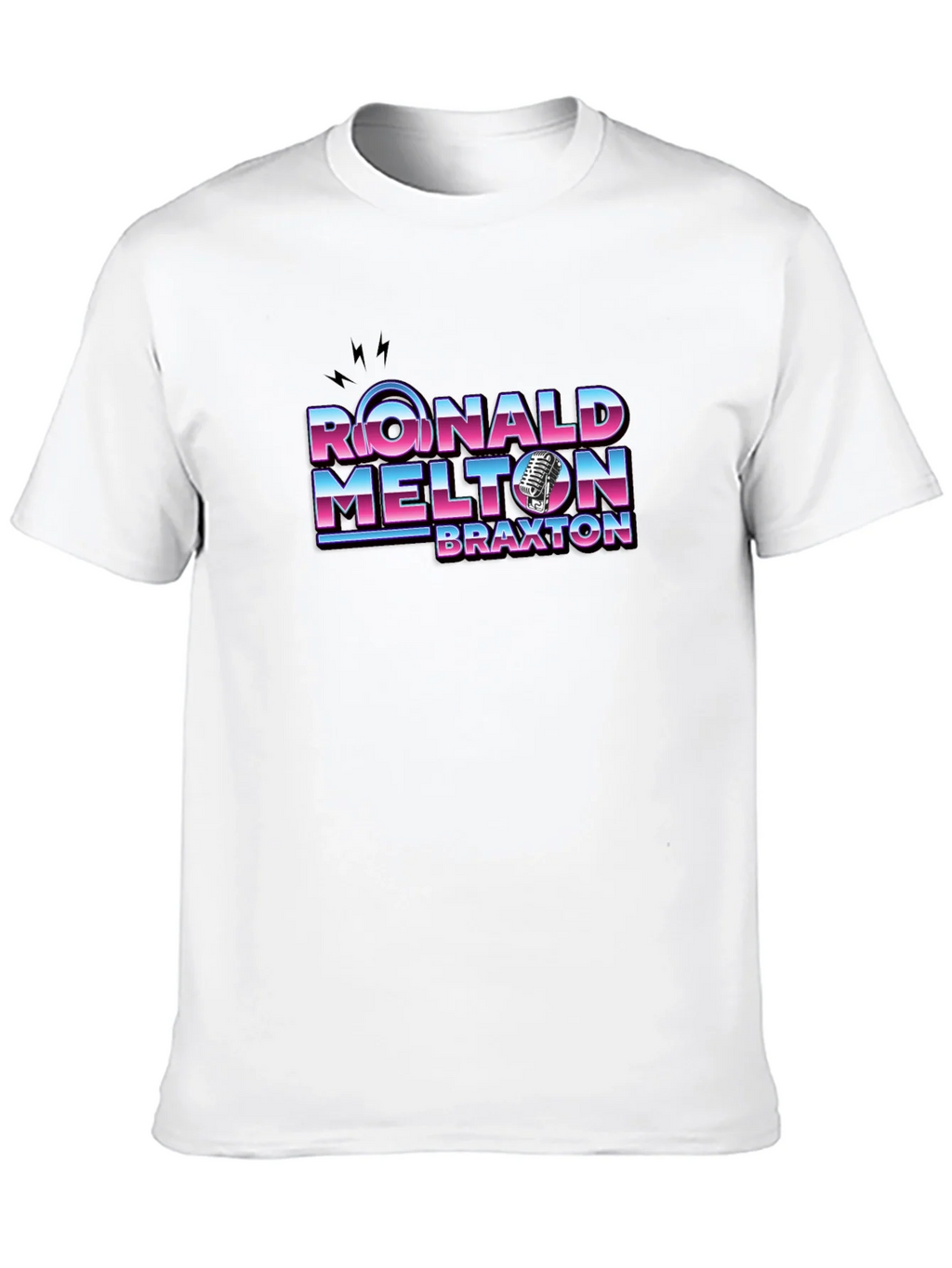 Ronald Melton Braxton Retro Black T-Shirt
