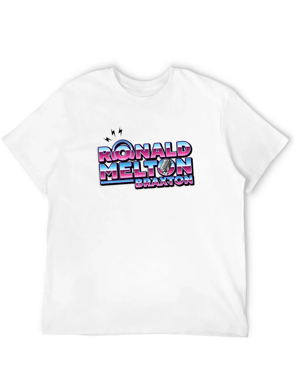 Ronald Melton Braxton Retro Black T-Shirt