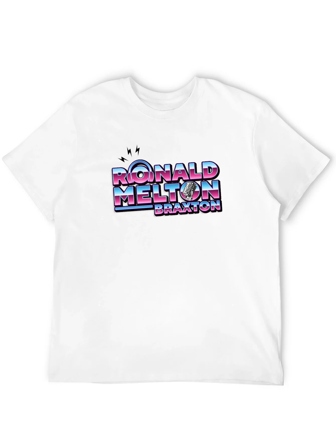 Ronald Melton Braxton Retro Black T-Shirt
