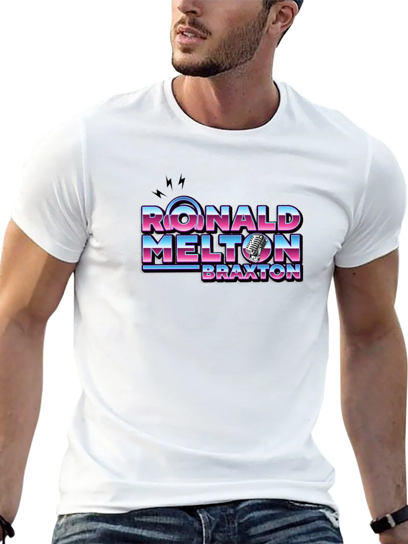 Ronald Melton Braxton Retro Black T-Shirt