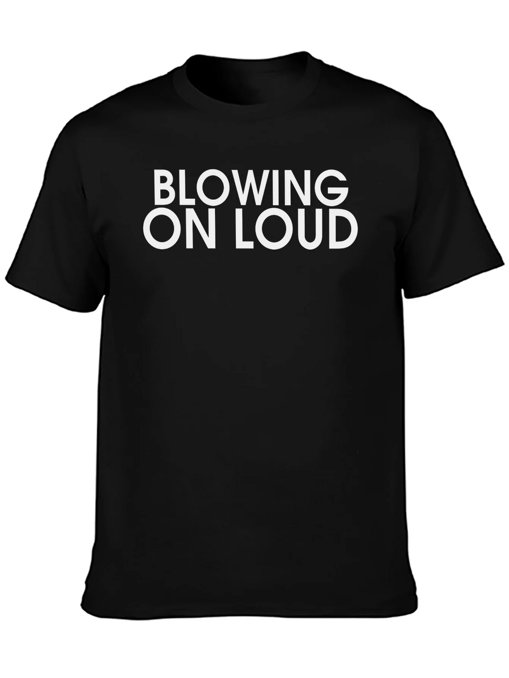 Blowing on Loud Graphic T-Shirt - Black