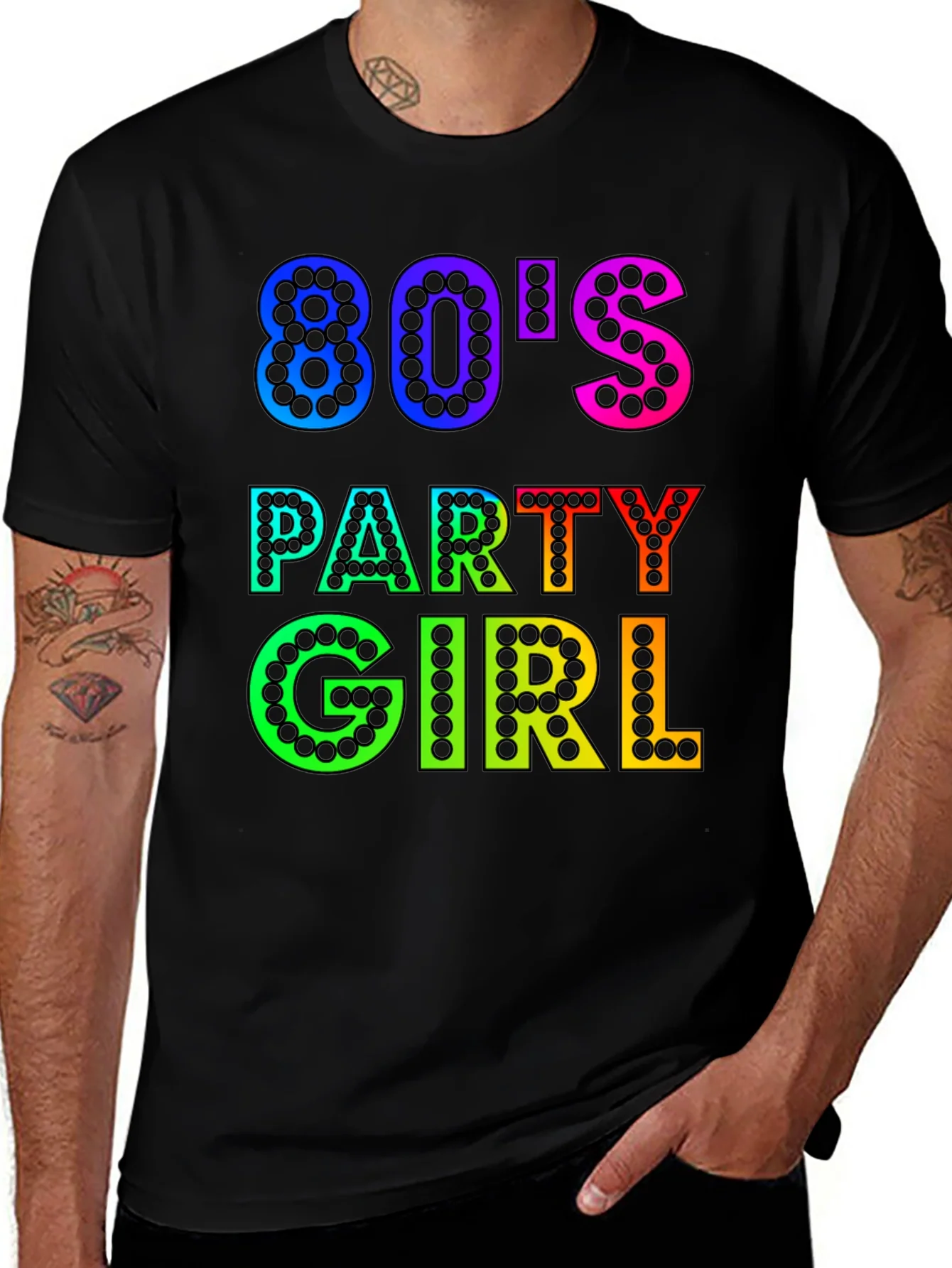 80s Party Girl Graphic T-Shirt