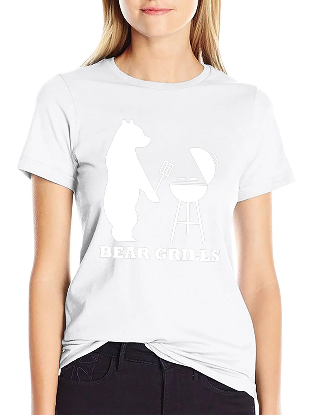 Bear Grills BBQ T-Shirt - Novelty Graphic Tee