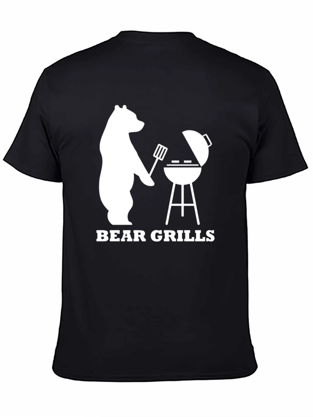 Bear Grills BBQ T-Shirt - Novelty Graphic Tee