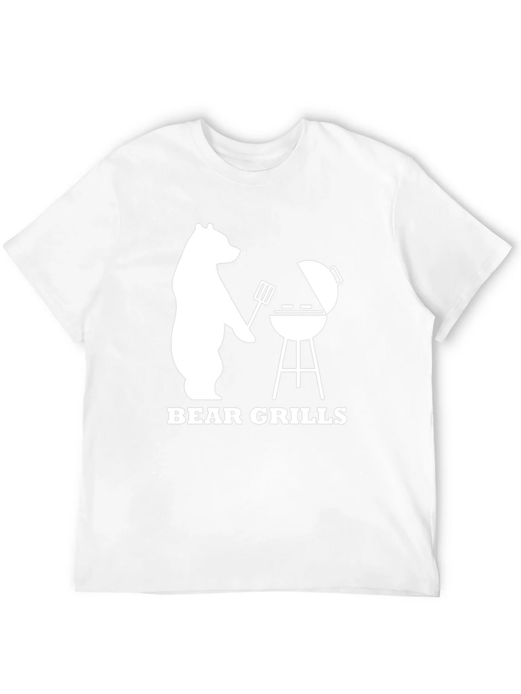 Bear Grills BBQ T-Shirt - Novelty Graphic Tee