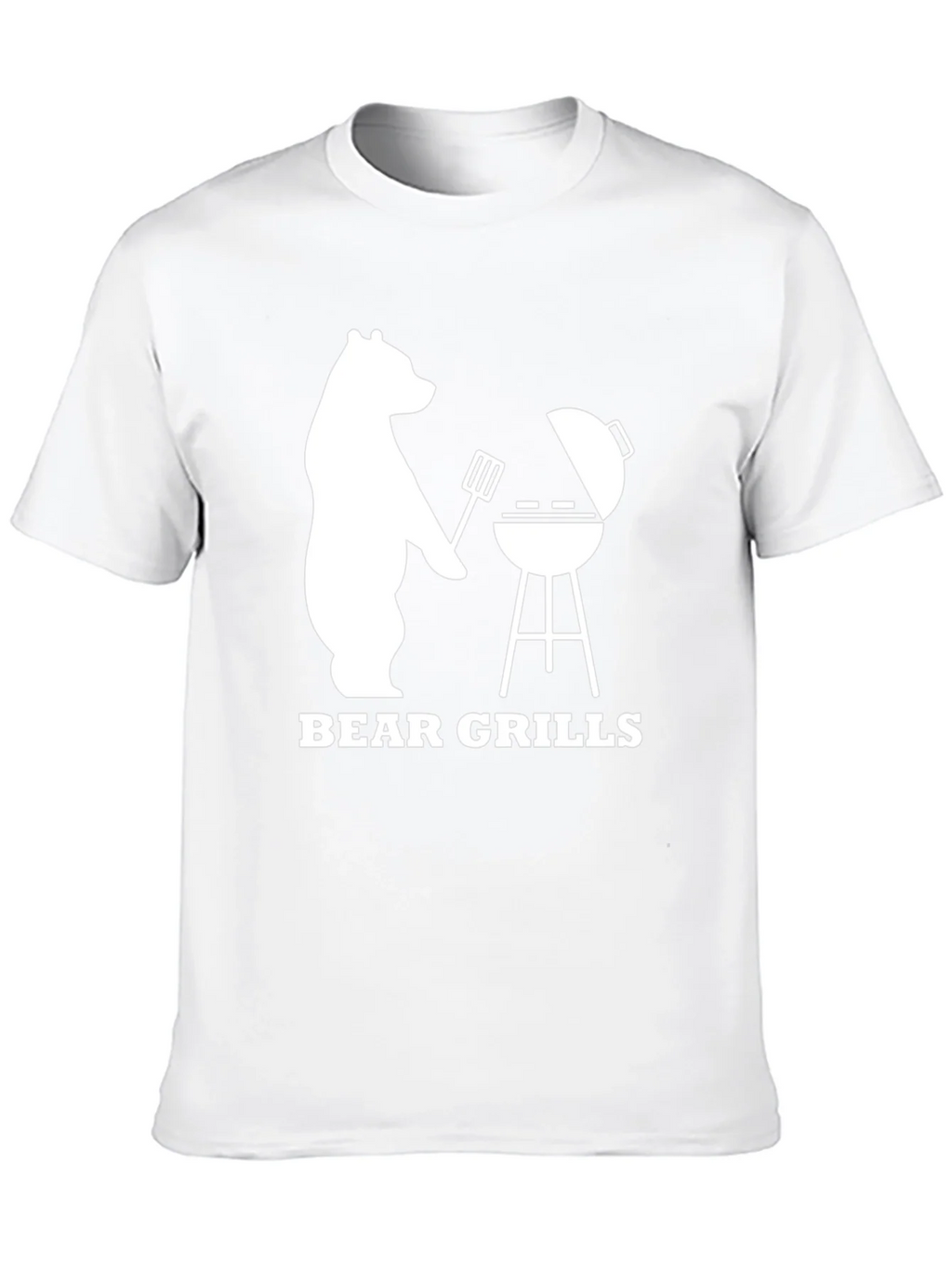 Bear Grills BBQ T-Shirt - Novelty Graphic Tee