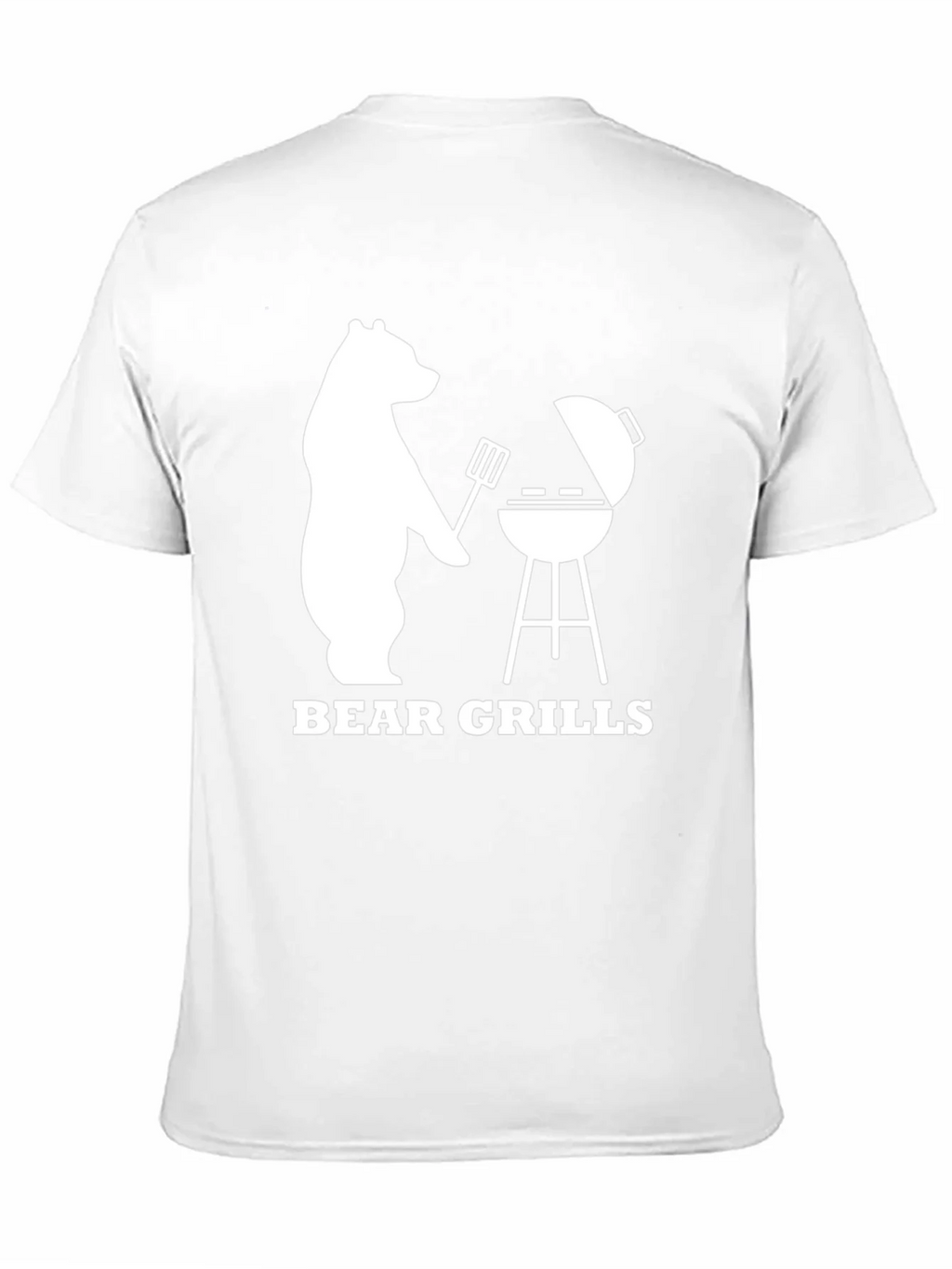Bear Grills BBQ T-Shirt - Novelty Graphic Tee