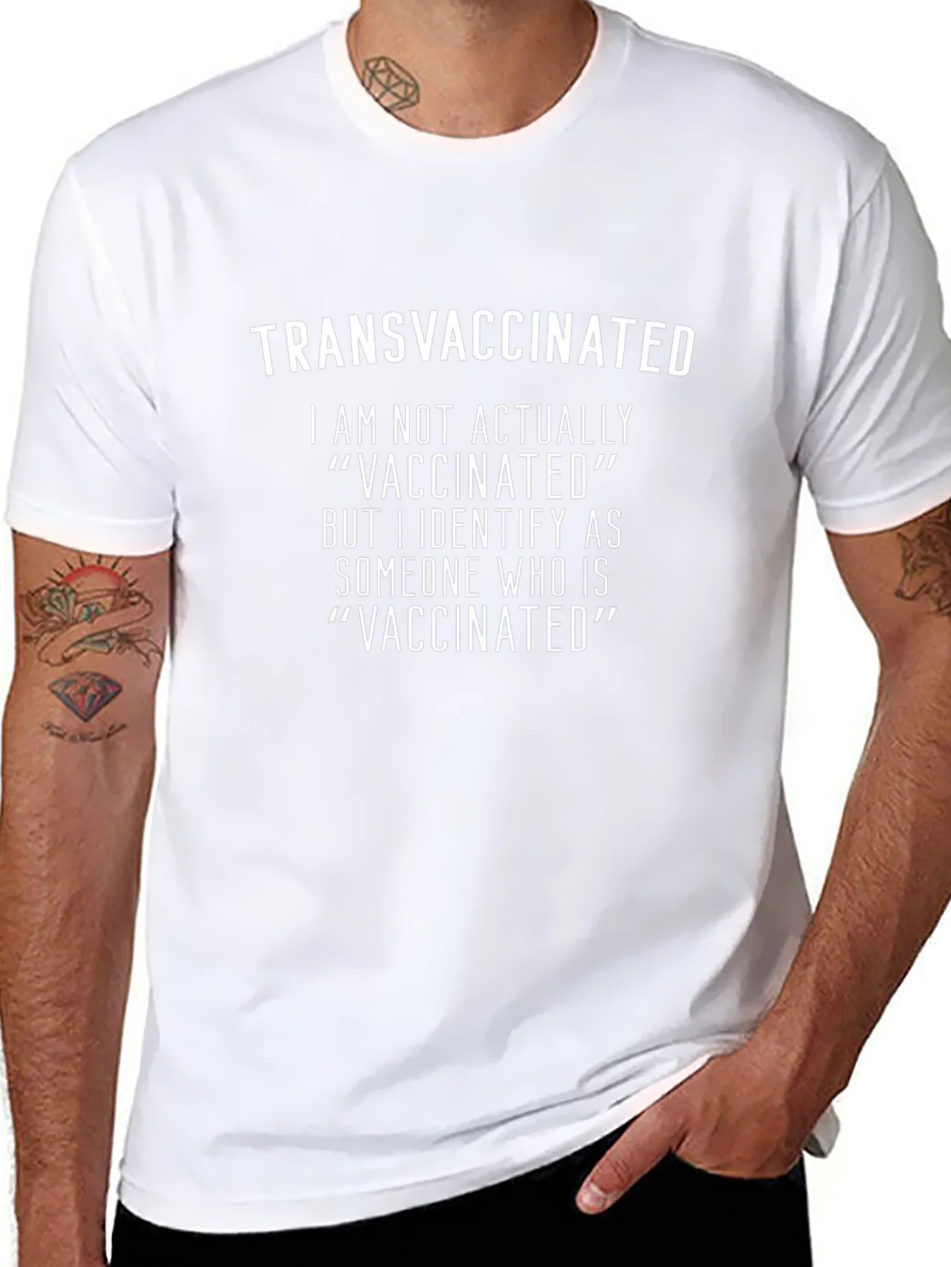 Transvaccinated T-Shirt - Novelty Sarcastic Tee