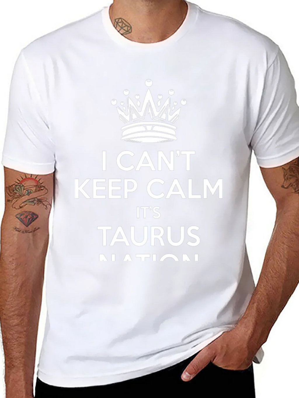 I Cant Keep Calm Taurus Nation Black T-Shirt