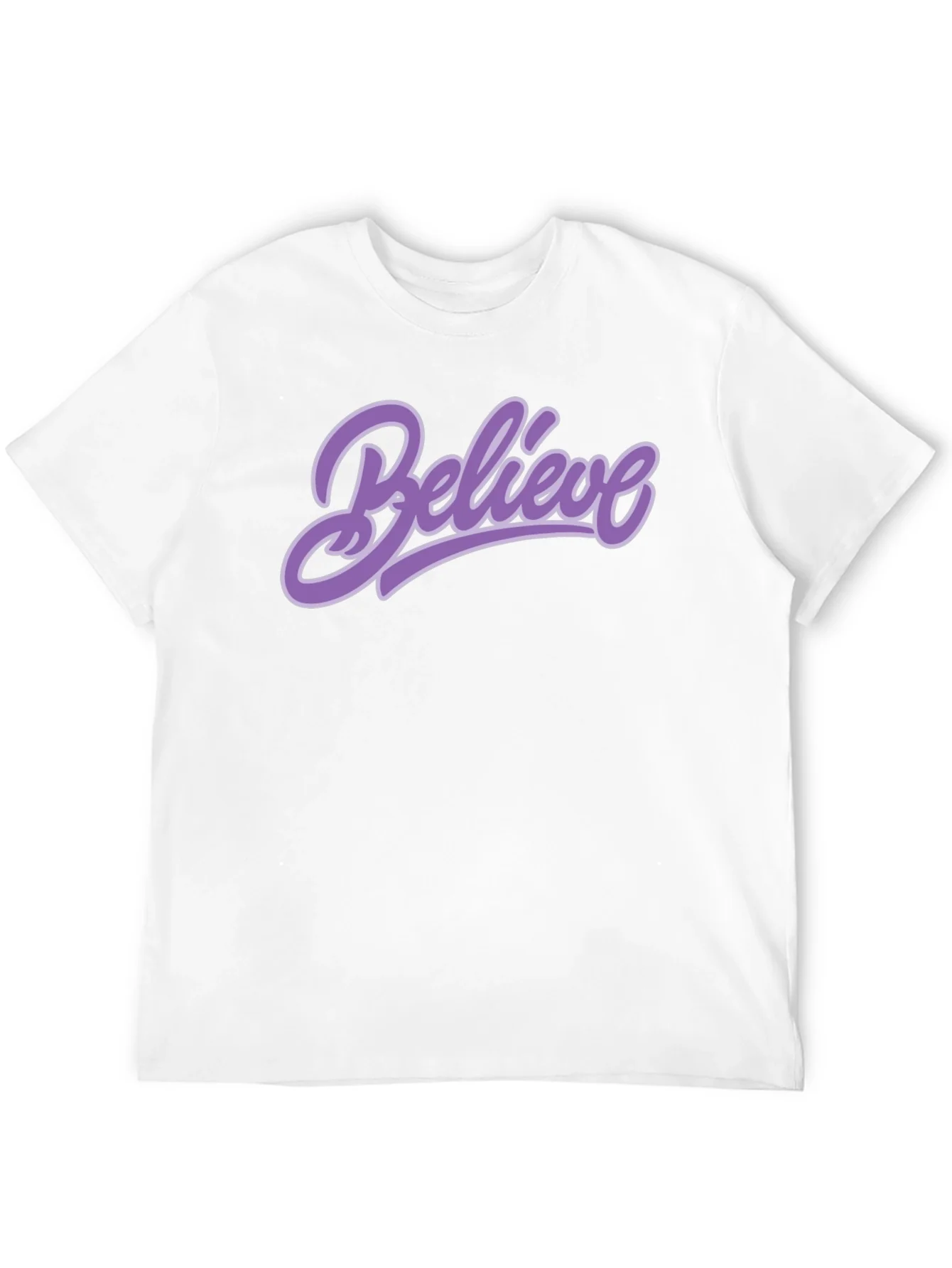 Believe Graphic Tee - Black Cotton T-Shirt