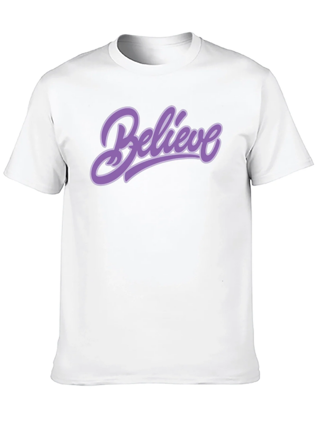 Believe Graphic Tee - Black Cotton T-Shirt