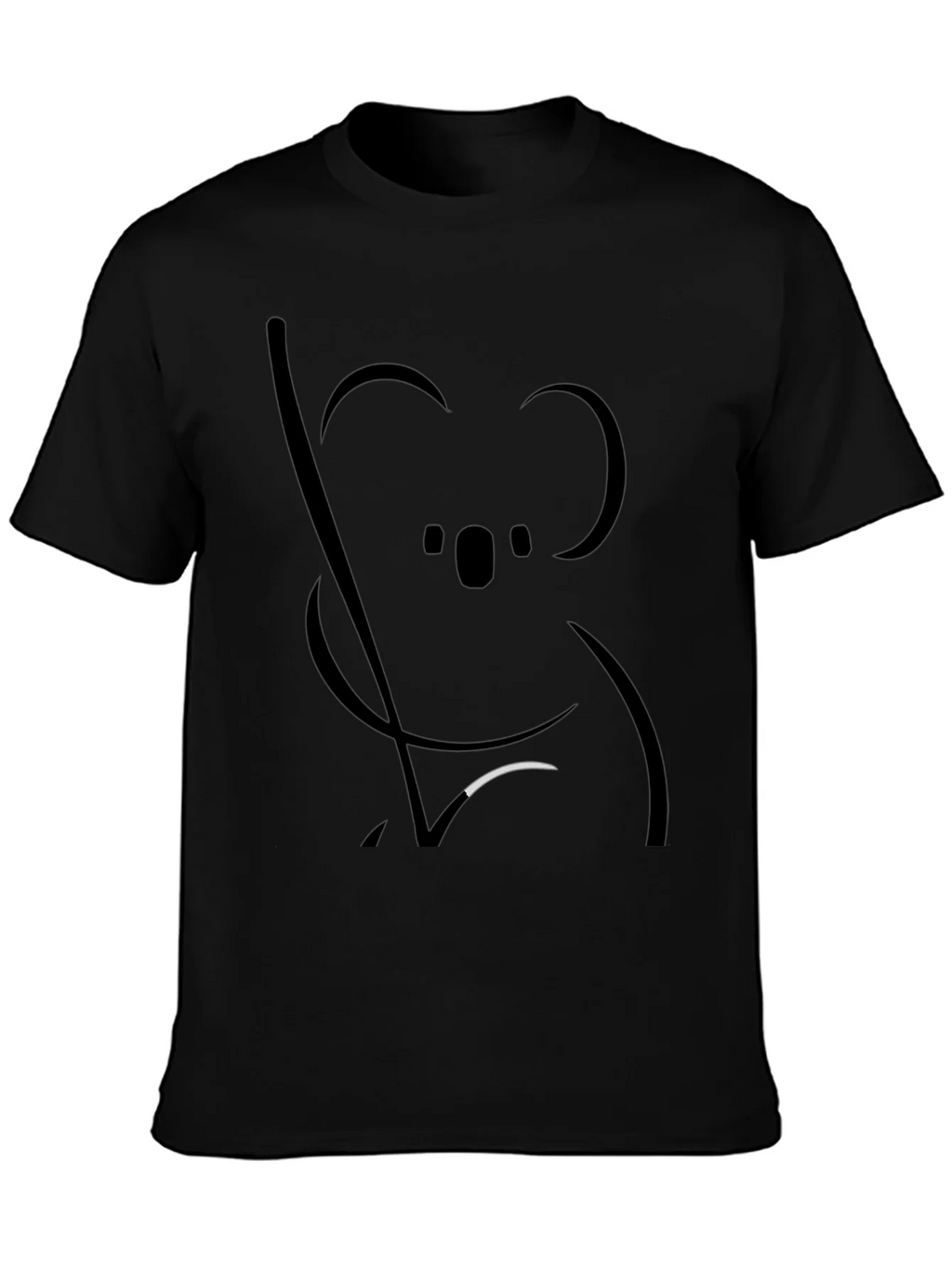 Koala Graphic Black T-Shirt - Unisex