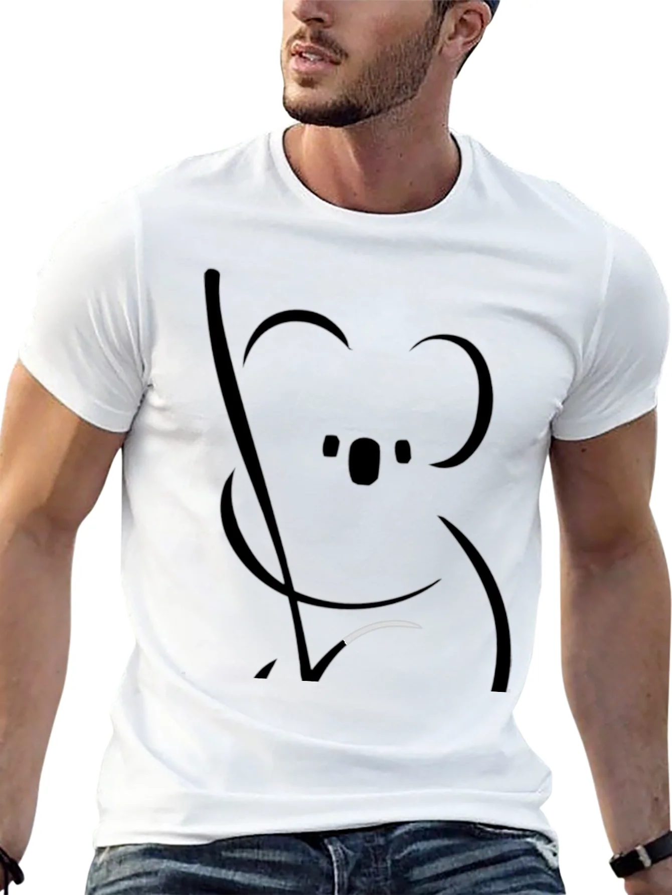 Koala Graphic Black T-Shirt - Unisex