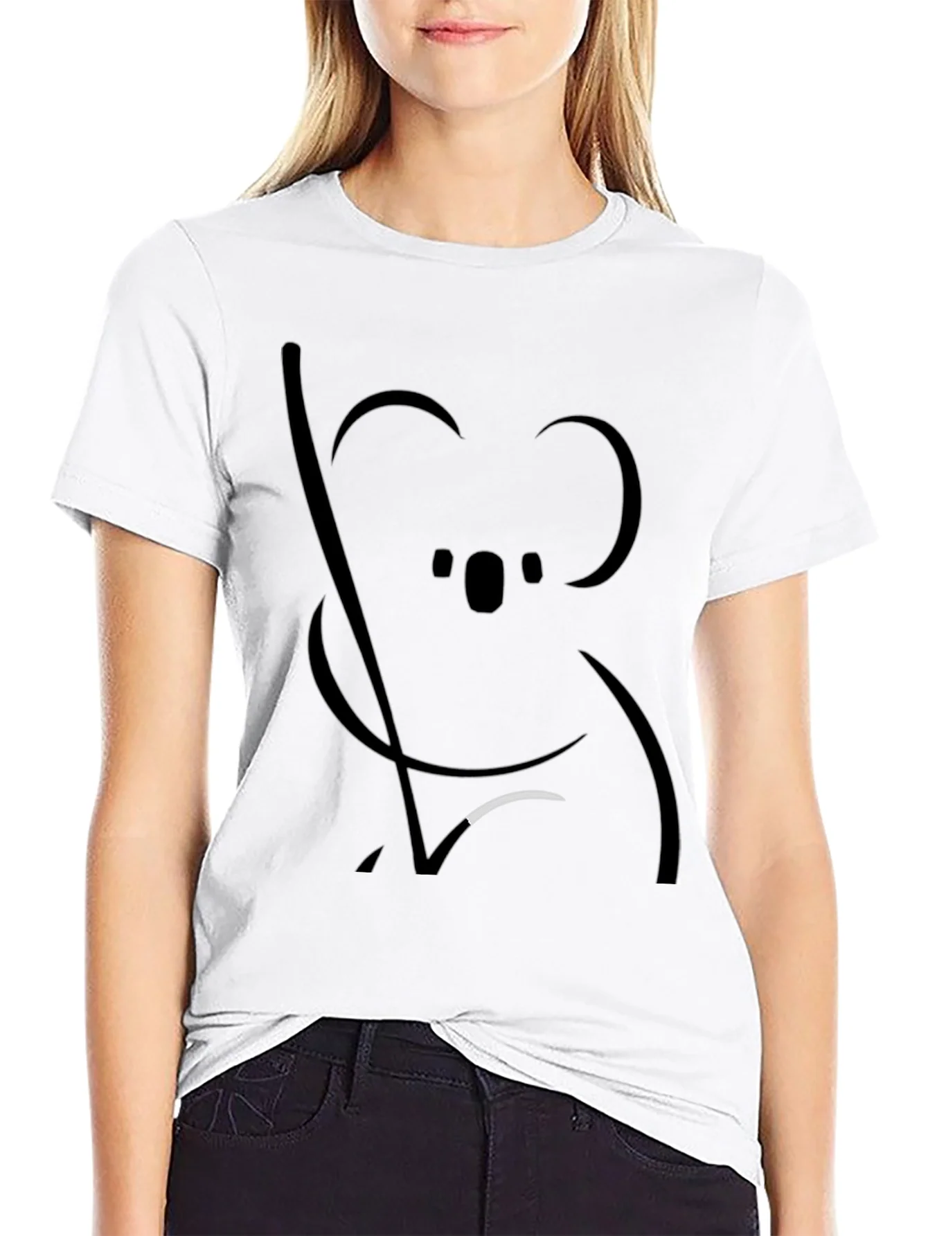 Koala Graphic Black T-Shirt - Unisex