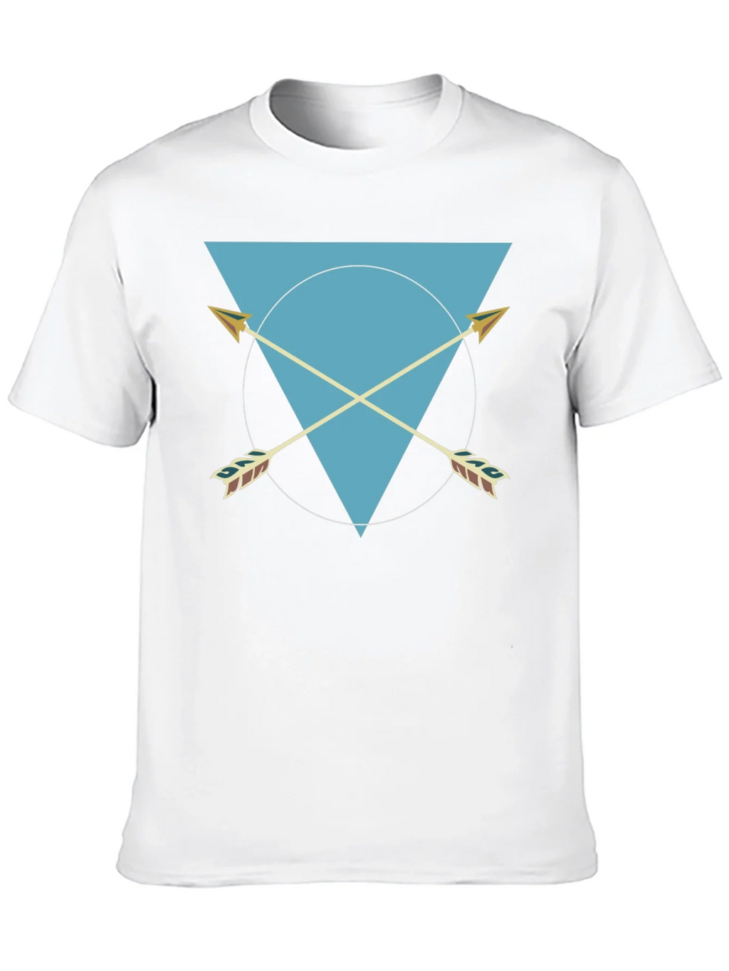 Geometric Arrows Graphic Tee - Black