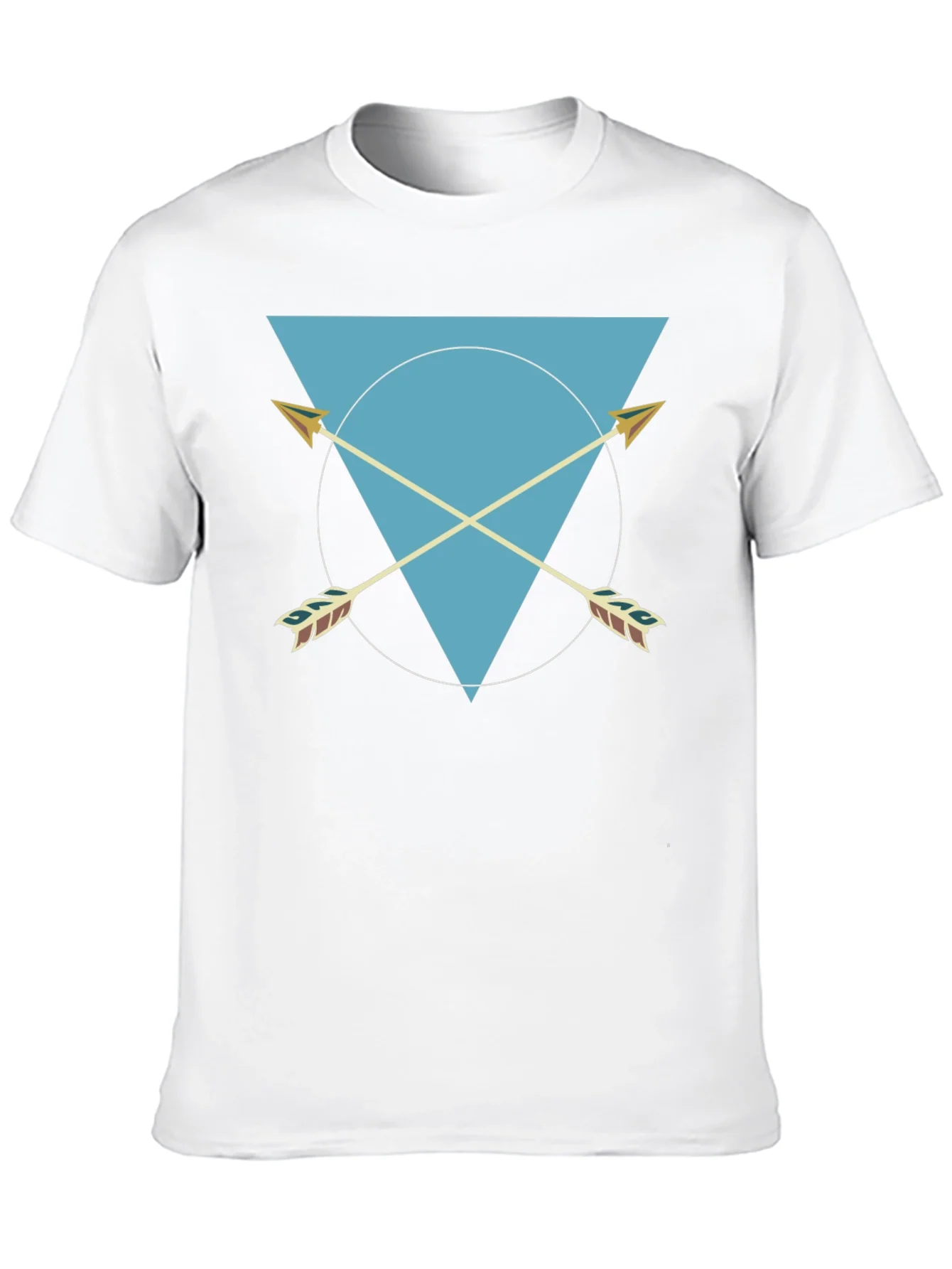 Geometric Arrows Graphic Tee - Black