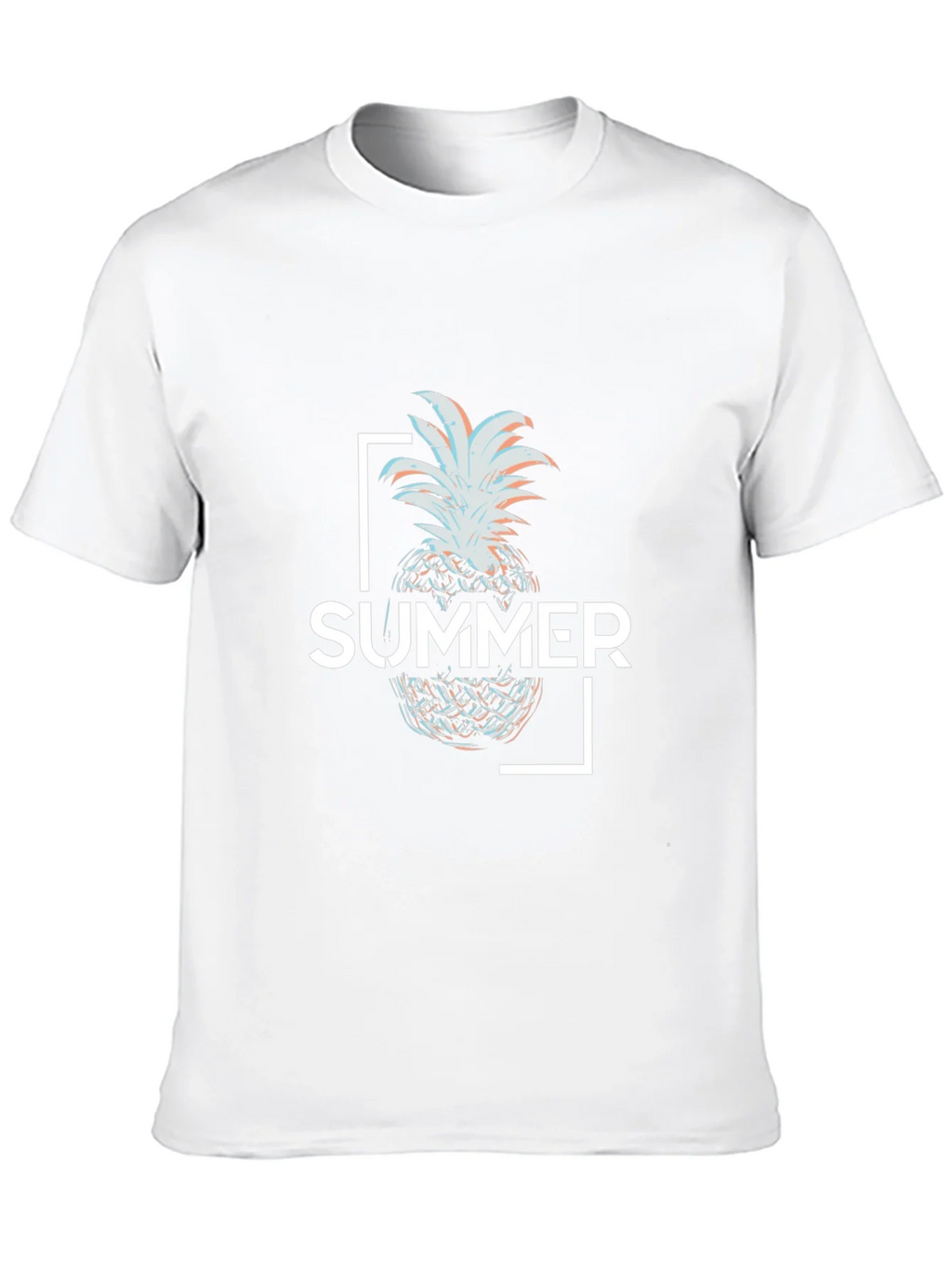 Summer Pineapple Graphic Tee - Black