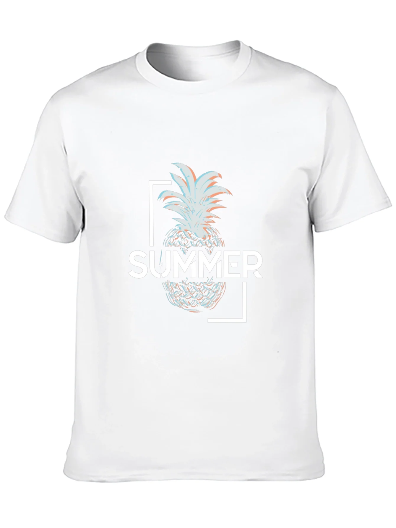 Summer Pineapple Graphic Tee - Black