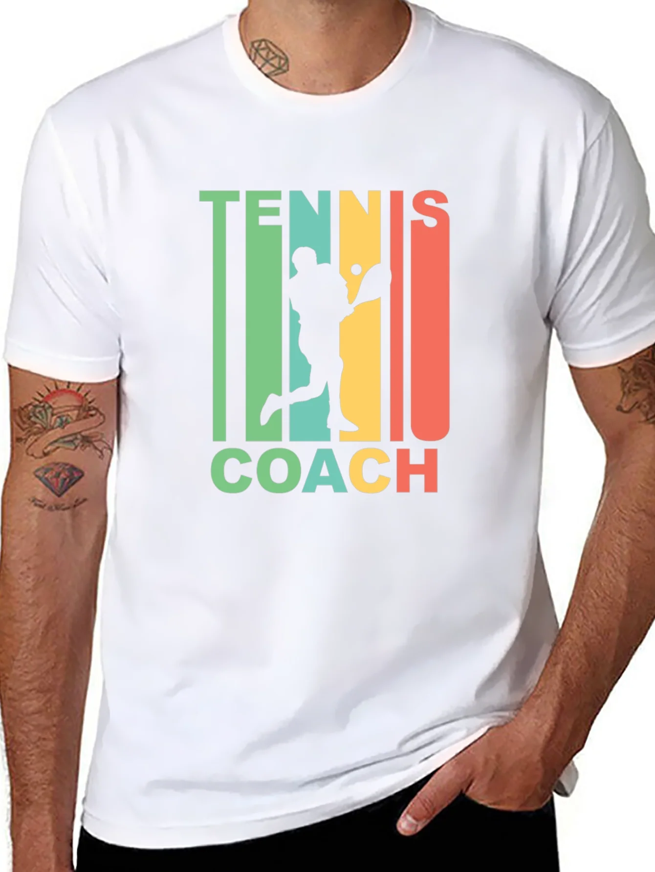 Tennis Coach Graphic T-Shirt