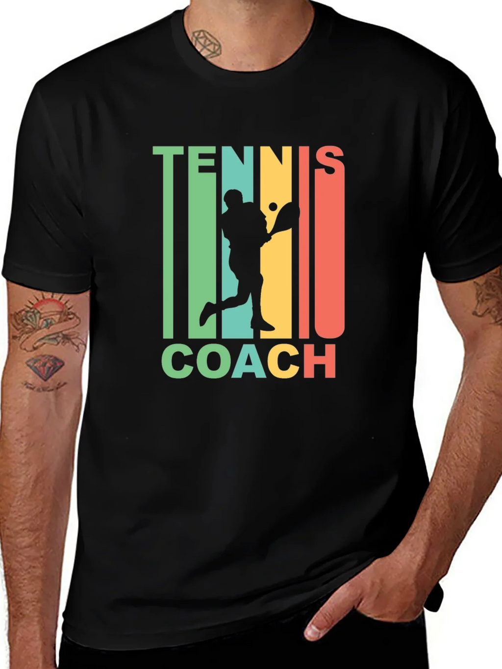 Tennis Coach Graphic T-Shirt